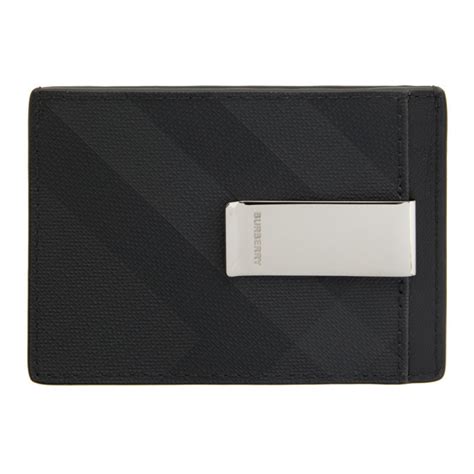 Burberry money clip card holder